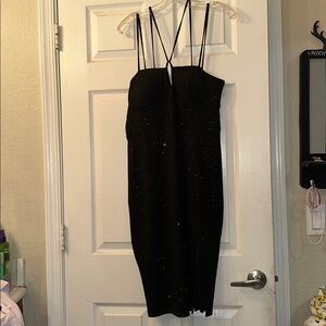NWOT City Studio Black Dress with Sparkle Accents